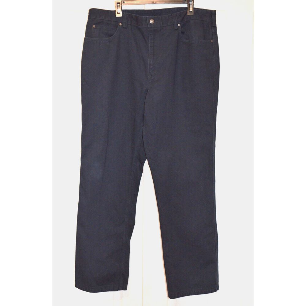 Duluth Trading Co‎ Dark Blue Canvas Pants Men's Size 38 Inseam 33"